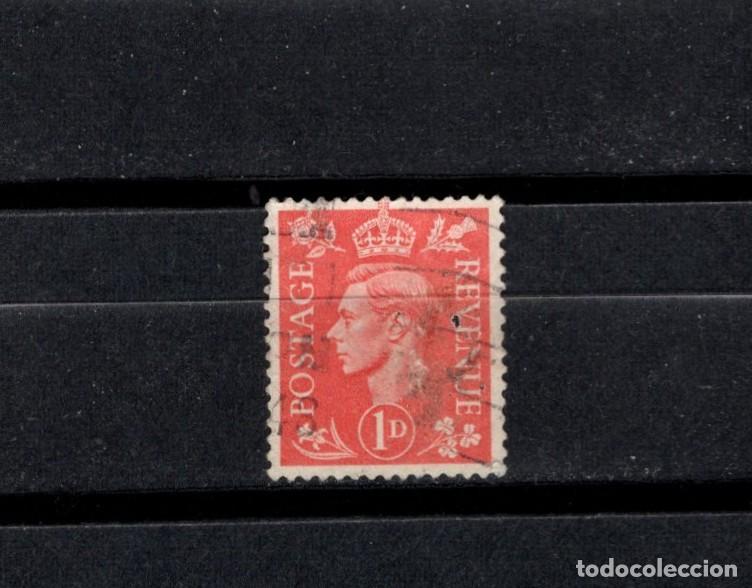 Sellos: Sello usado. Rey Jorge VI. Sello de 1 penique. 1941. Yvert 210.