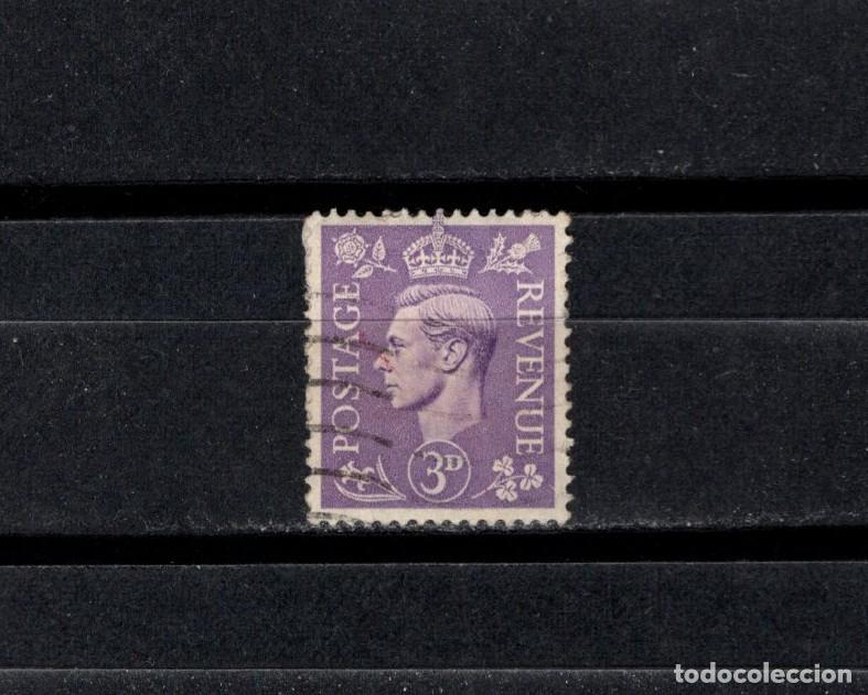 Sellos: Sello usado. Rey Jorge VI. Sello de 3 peniques. 1941. Yvert 214A.