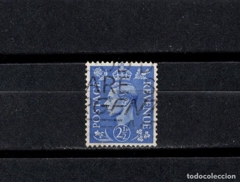 Sellos: Sello usado. Rey Jorge VI. Sello de 2 peniques y medio. 1941. Yvert 213A.
