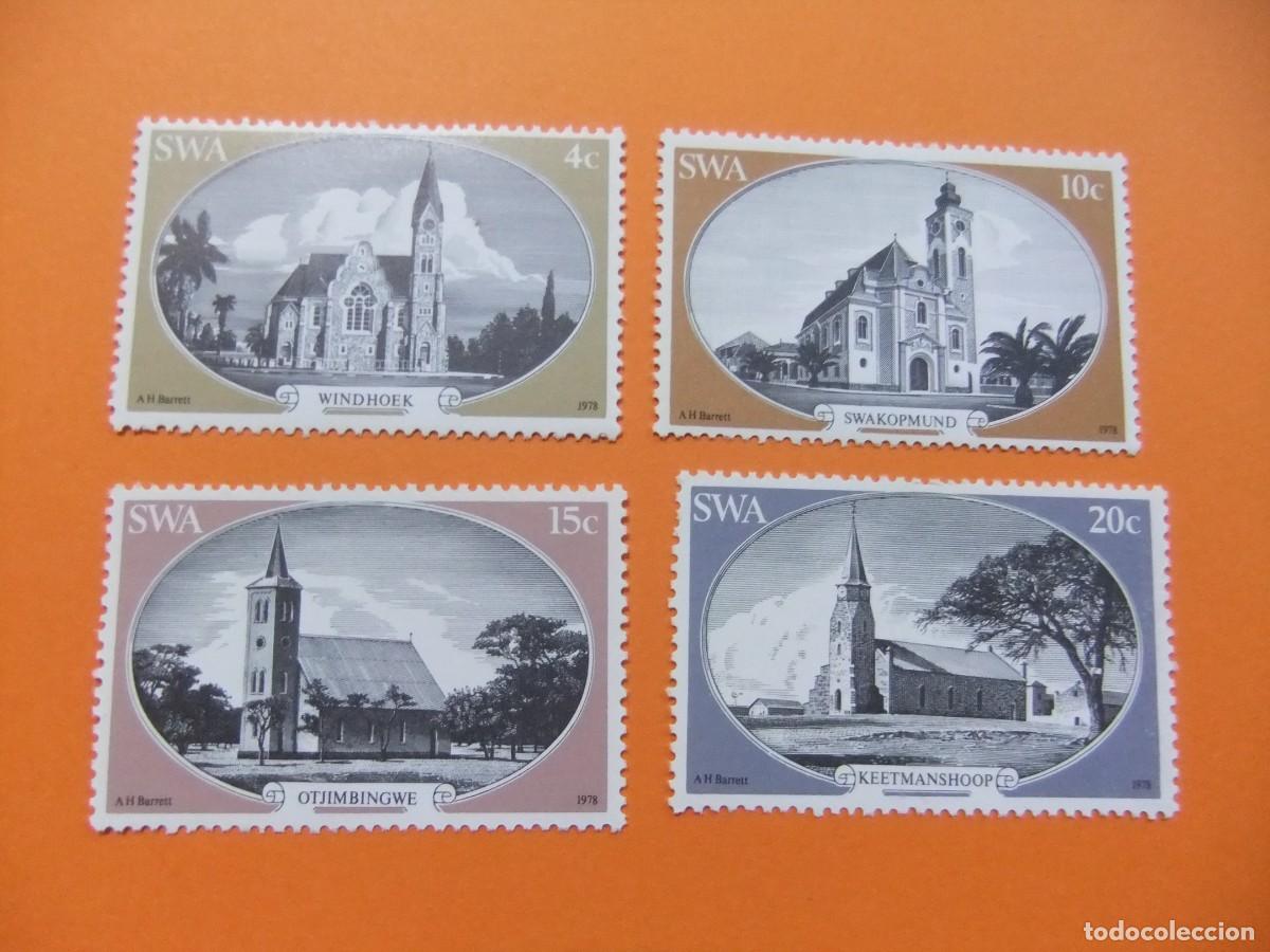 Sellos: 48 SWA SUIDWES AFRIKA - SOUTH WEST AFRICA 1978 / IGLESIAS / YVERT 393 / 396 MNH