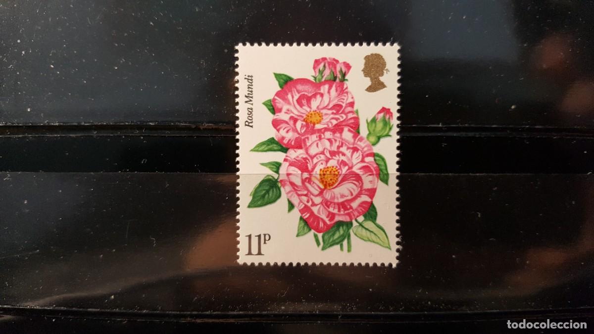 Sellos: Sello nuevo 30 de Junio de 1976. Centenario National Rose Society. Abuelo Dickson.. YVERT. 797.