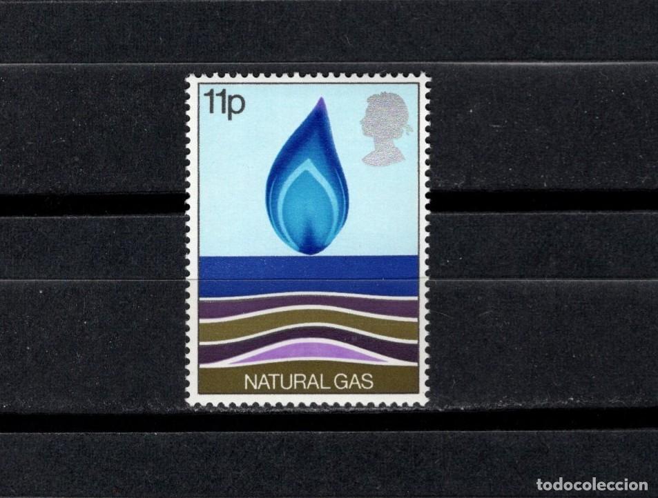 Sellos: Sello nuevo. Recursos energ&eacute;ticos. Gas natural. 25 de Enero de 1978. Yvert 857.