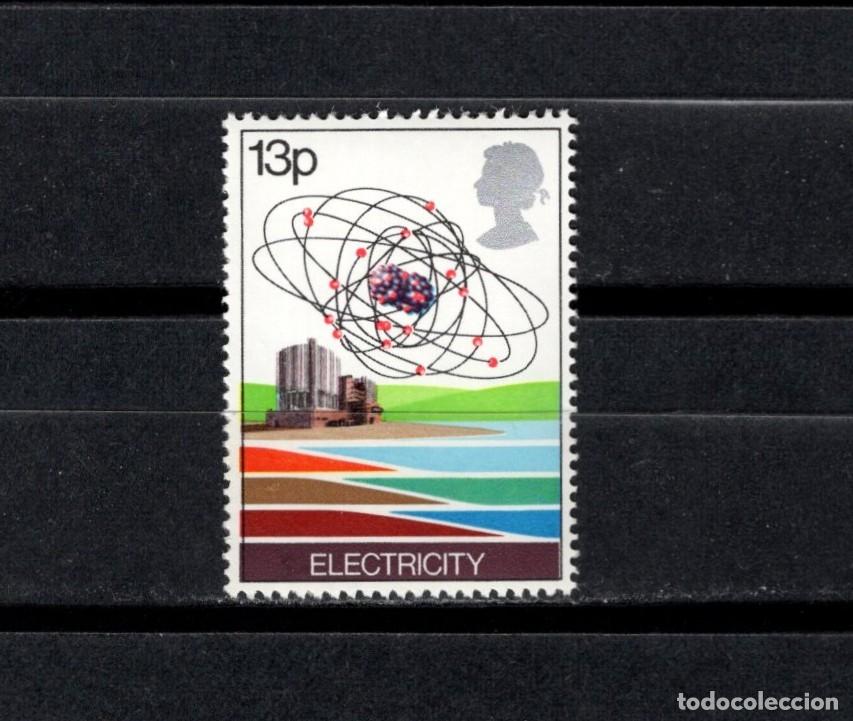 Sellos: Sello nuevo. Recursos energ&eacute;ticos. Electricidad. 25 de Enero de 1978. Yvert 858.