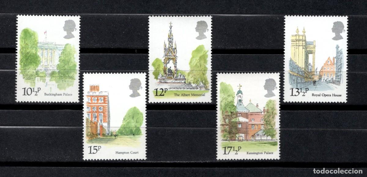 Sellos: Nuevos. Serie completa. Monumentos de Londres. 7 de Mayo de 1980. Yert 932/936.