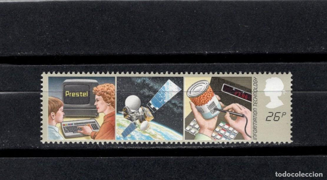 Sellos: Sello nuevo. Ayuda nuevas tecnologias. 8 de Septiembre de 1982. Yvert 1057.