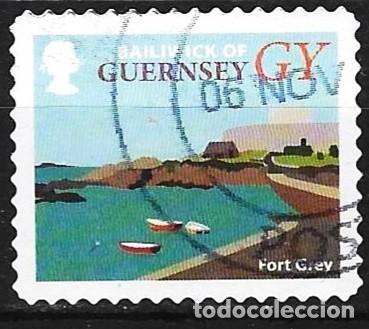 Sellos: Guernez 2017 - Mi 1632 - YT 1648 - Paisaje costero : Fort Grey