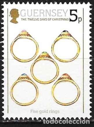 Sellos: Guernez 1984 - Mi 302 - YT 308 - Joyas : Anillos de oro - MNH**