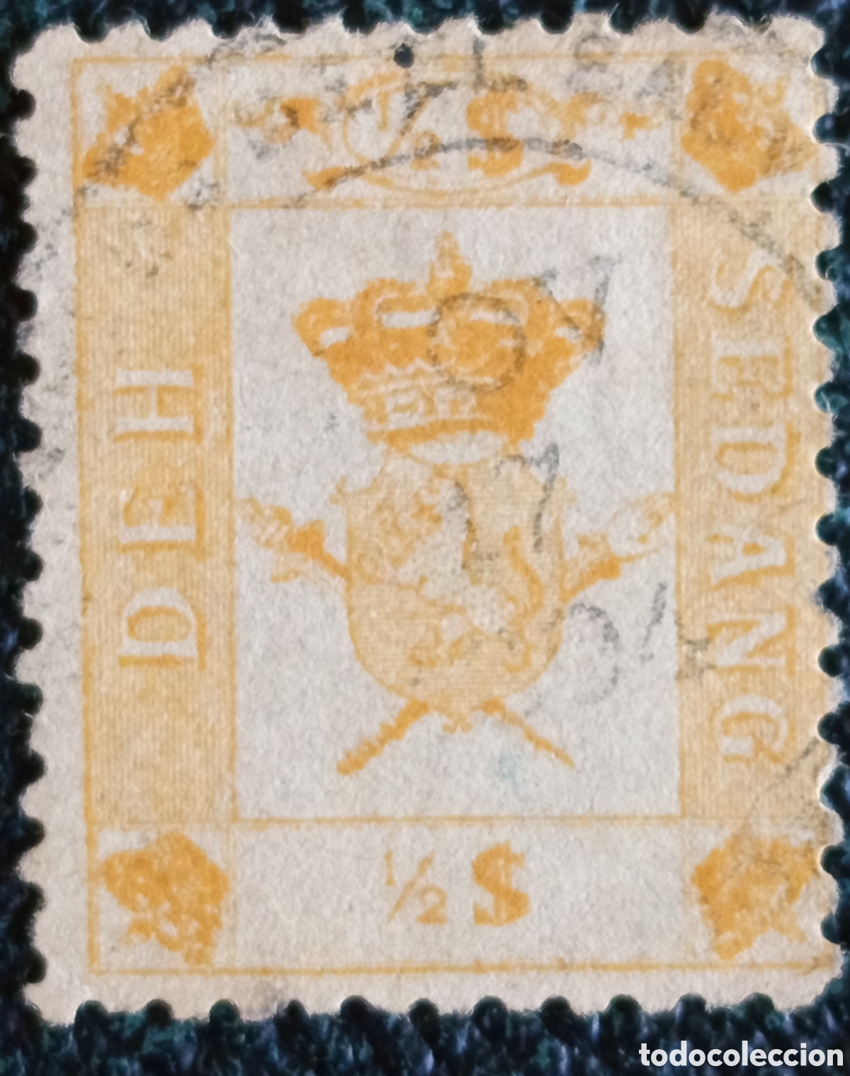 Sellos: Sedang 1889 &frac12; $ Escudo (Cinderella)