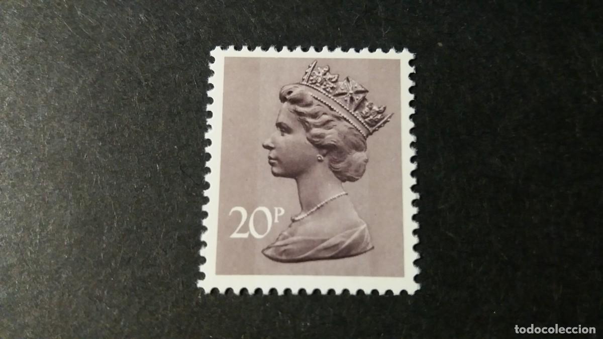 Sellos: Sello nuevo. Isabel II. Sello de 20 peniques. Mayo 1980. Yvert 785A.