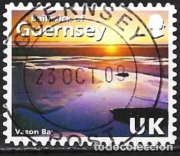 Sellos: Guernsey 2008 - Mi 1204 - YT 1214 - Paysaje costero : La bahia Vazon
