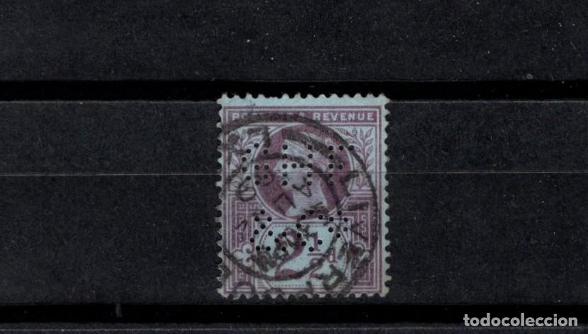Sellos: Sello usado. Reina Victoria. Sello 2 penique y medio. 1887 enero. Yvert 95.