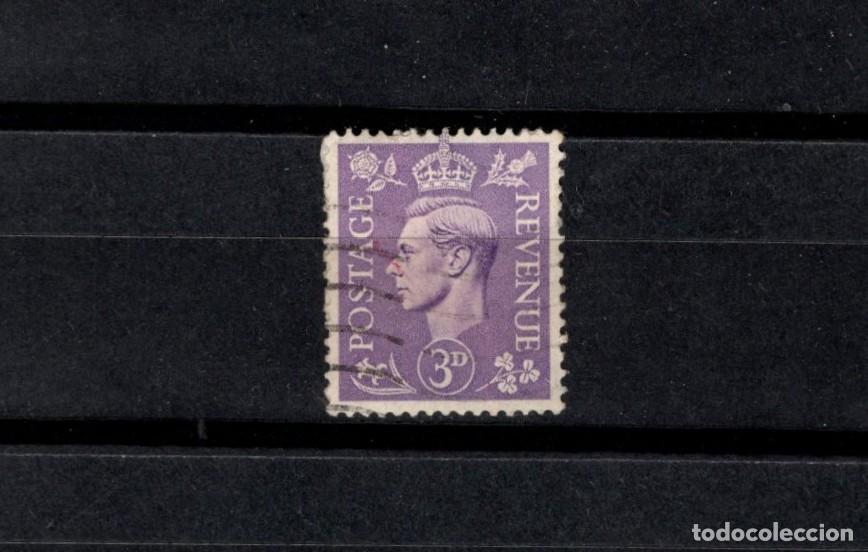 Sellos: Sello usado. Rey Jorge VI. Sello de 3 D. 1937 octubre. Yvert 214A.