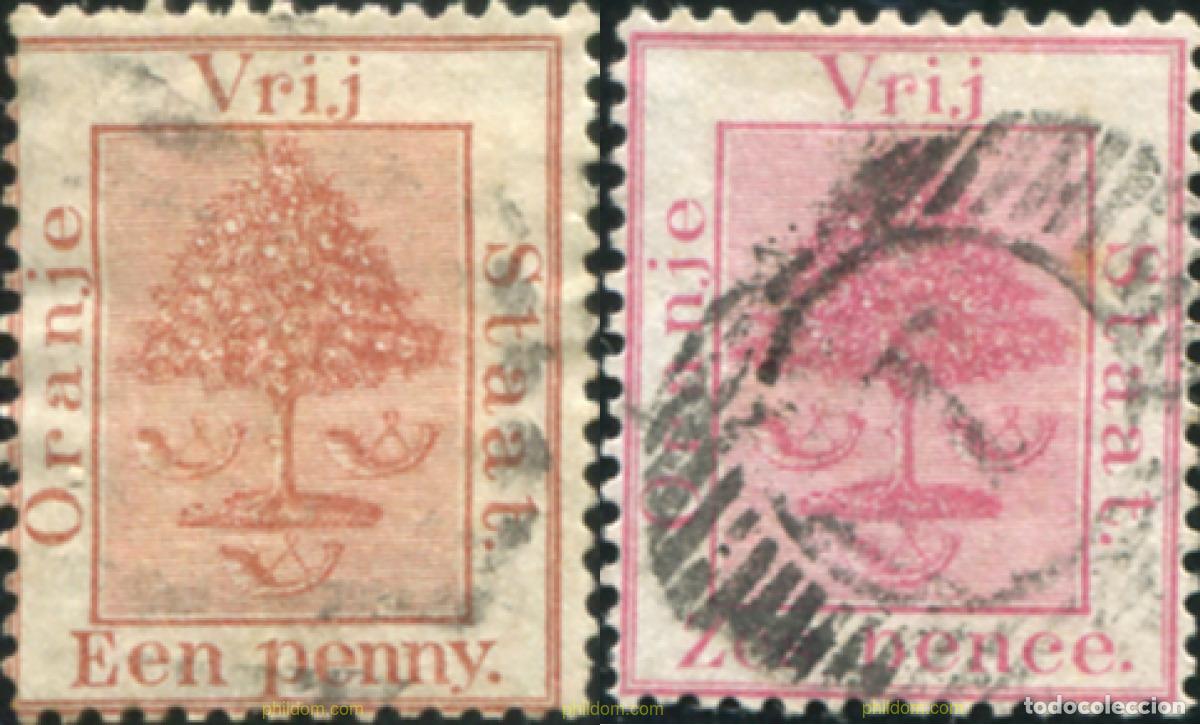 Sellos: 795320 USED ORANGE 1868 ESTADO LIBRE