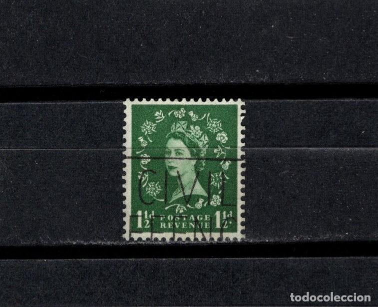 Sellos: Sello usado. Isabel II. Sello de 1 penique y medio. 1953 mayo. Yvert 264.
