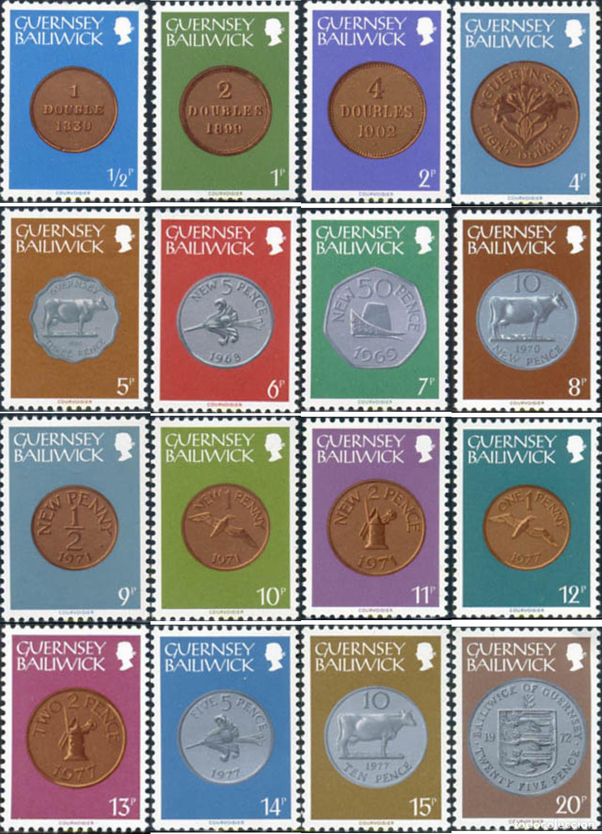 Timbres: 166851 MNH GUERNSEY 1979 MONEDAS