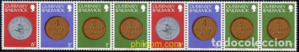 Sellos: 213071 MNH GUERNSEY 1979 MONEDAS