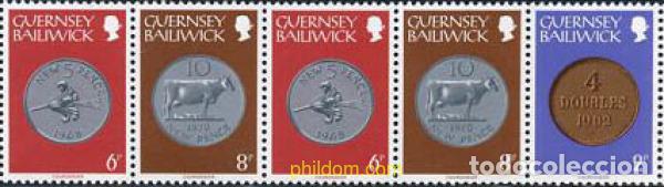 Sellos: 213070 MNH GUERNSEY 1979 MONEDAS