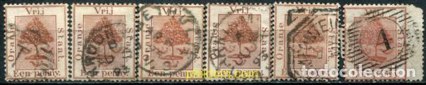 Sellos: 795394 USED ORANGE 1868 ESTADO LIBRE