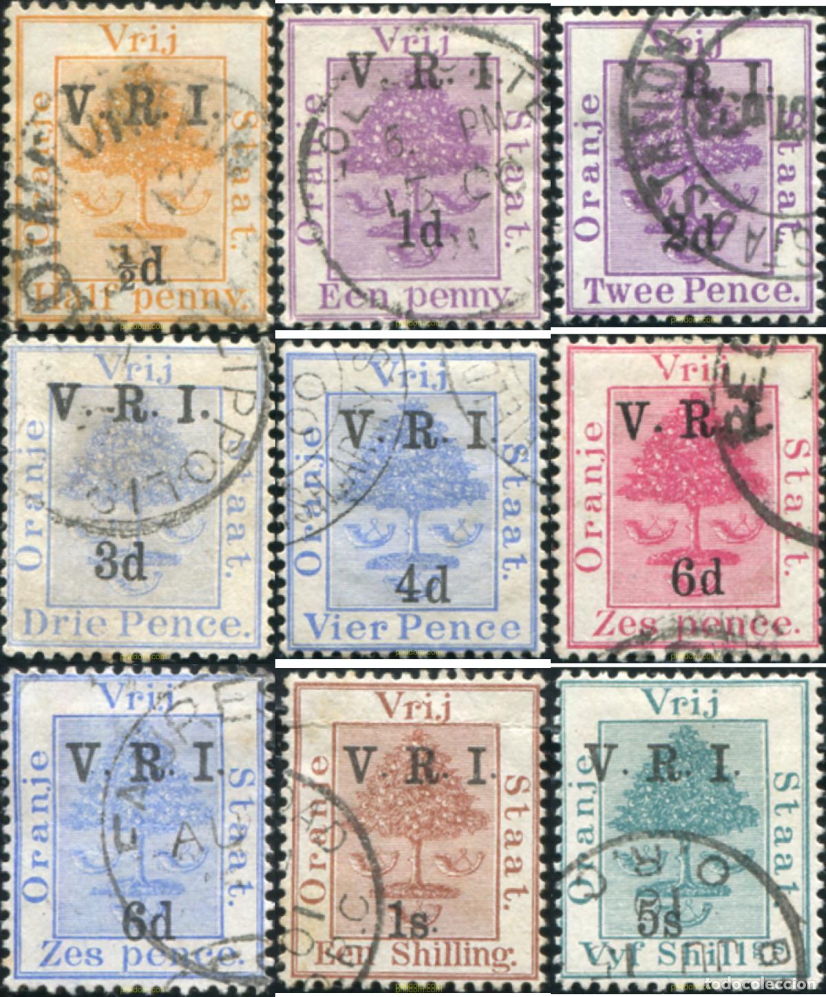 Sellos: 795419 USED ORANGE 1900 SELLOS DE 1868-94 SOBRECARGADOS