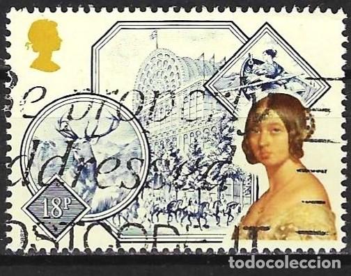 Sellos: Gran Breta&ntilde;a 1987 - Mi 1117 - YT 1279 - La reina Victoria