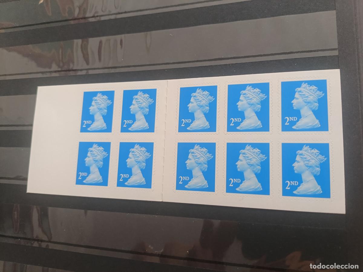 Sellos: 10 sellos nuevos en carnet. Reino Unido. 2nd