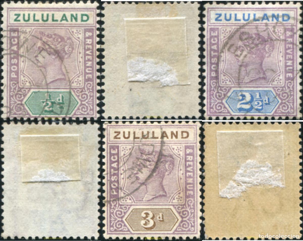 Sellos: 796092 USED ZULULAND. COLONIA BRITANICA 1894 VICTORIA