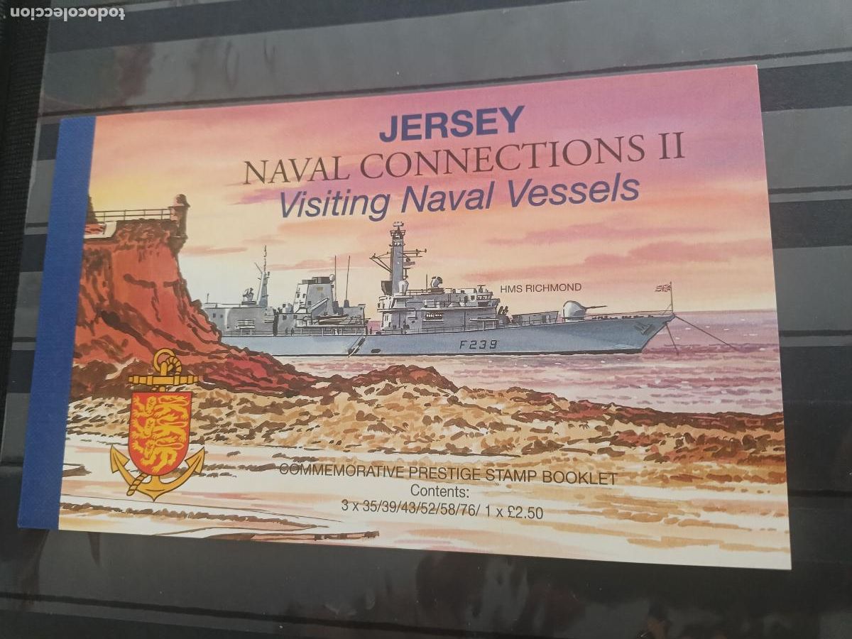 Sellos: Jersey, Reino Unido. 2008 BOOKLET Naval Connections II - Stamp Booklet