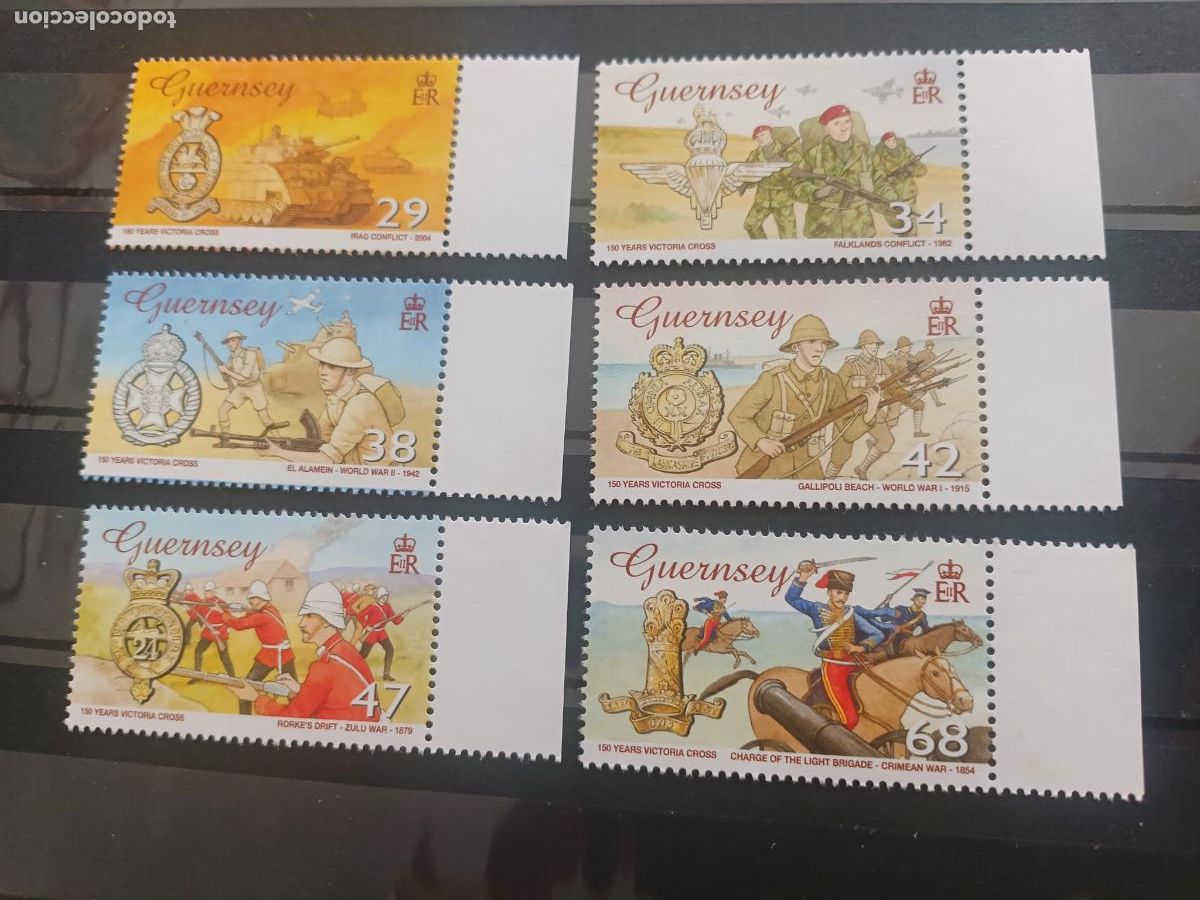 Sellos: Guernsey, Reino Unido. 6 sellos nuevos