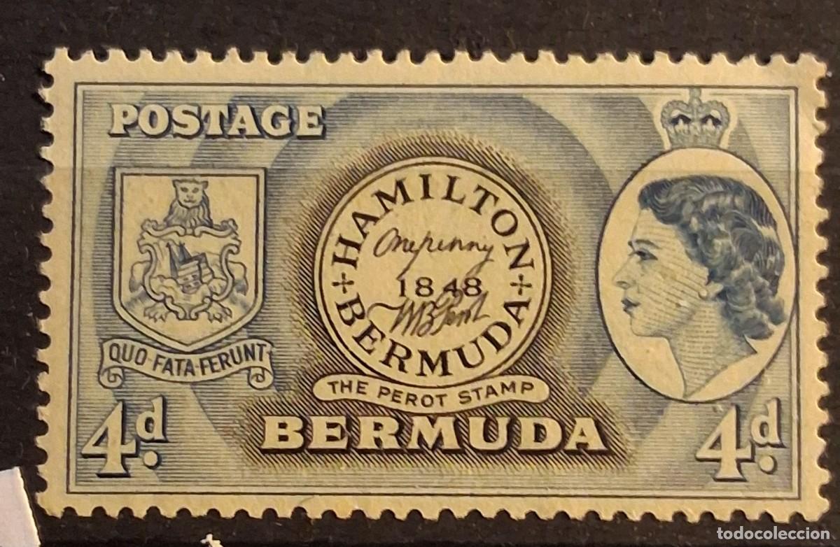 Sellos: GRAN BRETA&Ntilde;A, BERMUDA, 1953, CAT.YT.139.