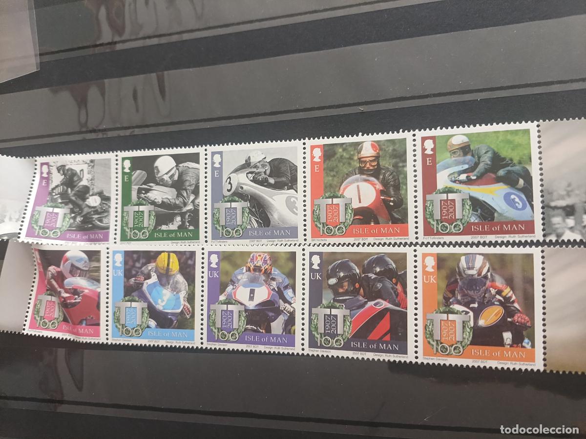 Sellos: Isla de Man. Sellos nuevos 2007 Motociclismo, motorismo