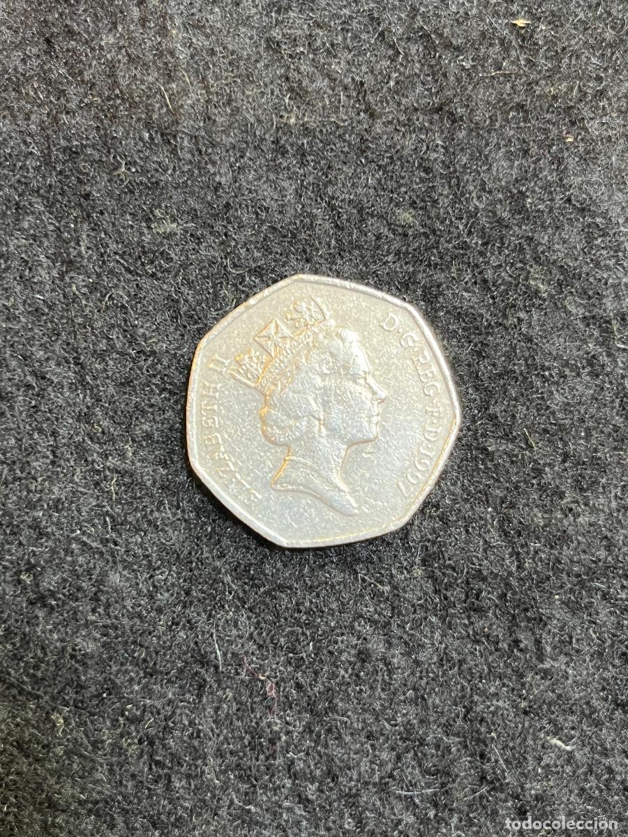 Sellos: Moneda Reino Unido 50 Pence 1997 Elizabeth II Britannia Fifty Pence