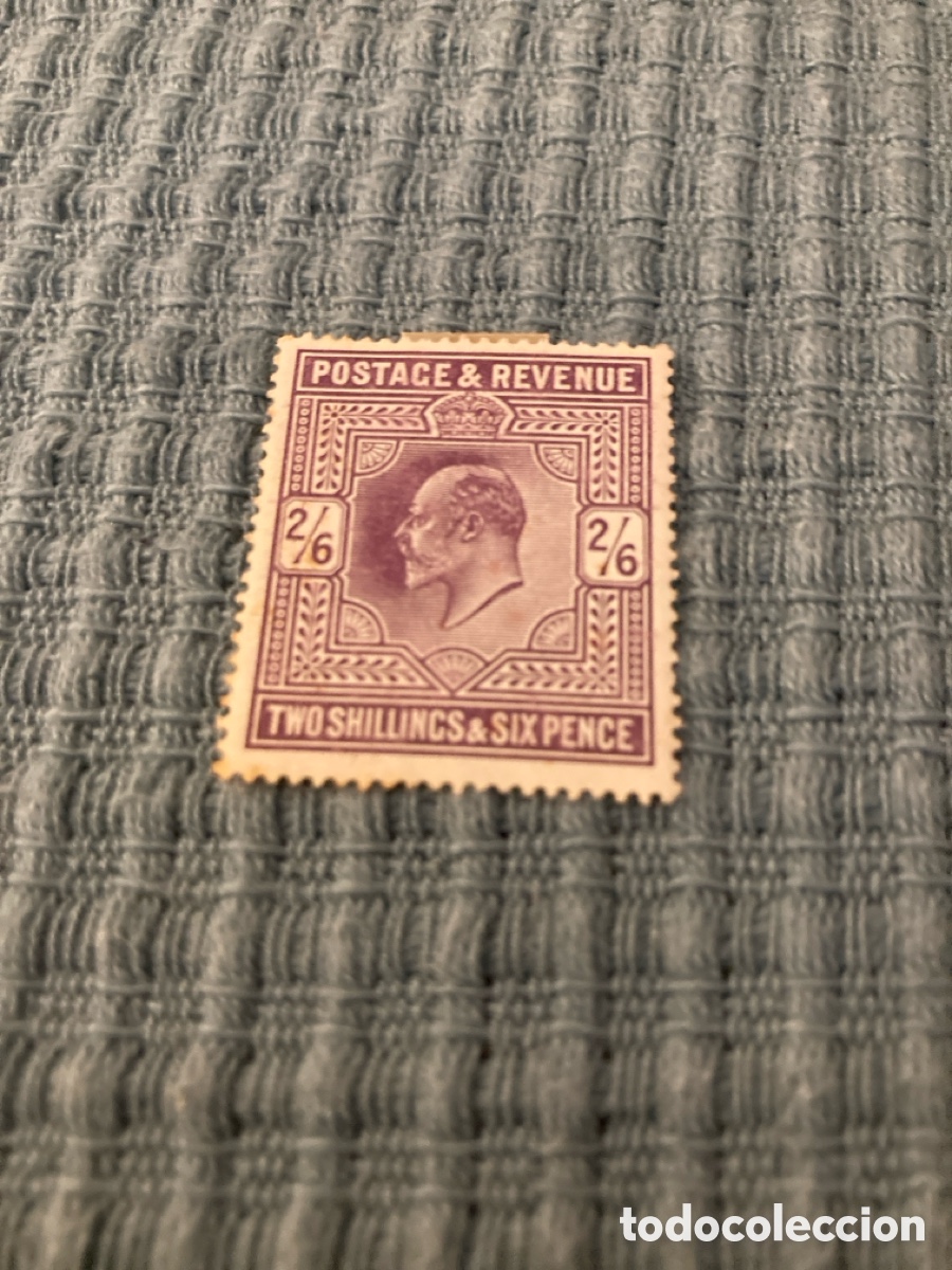 Sellos: Sello Gran Breta&ntilde;a 1902 Scott 139c con charnela