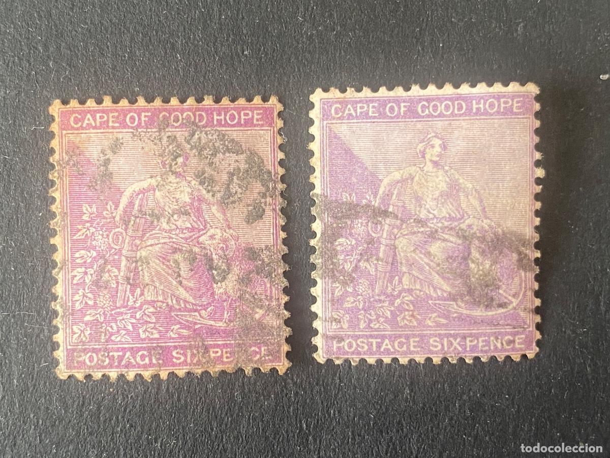 Timbres: Gran Breta&ntilde;a. Cabo de Nueva Esperanza, sellos antiguos