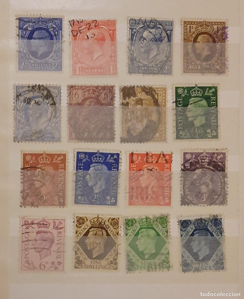 Francobolli: 16 unidades Antiguo postage Revenue usados El rey Jorge VI de Gran Breta&ntilde;a