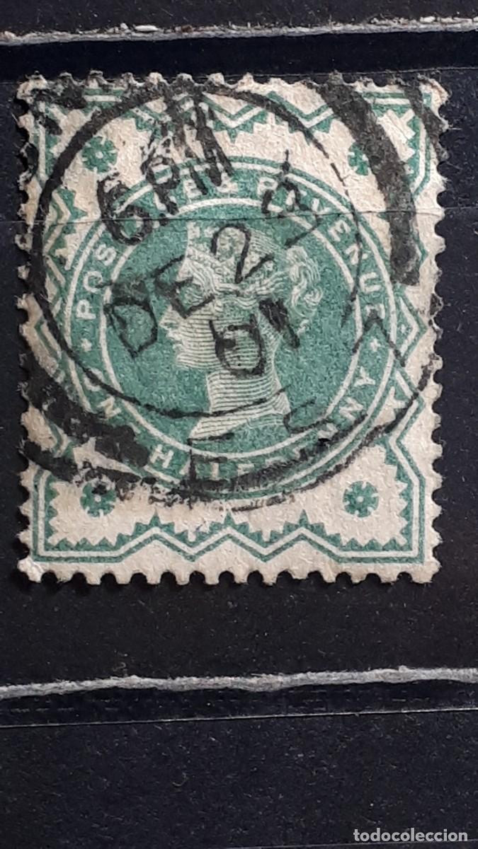 Sellos: GRAN BRETA&Ntilde;A. A&Ntilde;O 1887. &deg;. YVERT 92