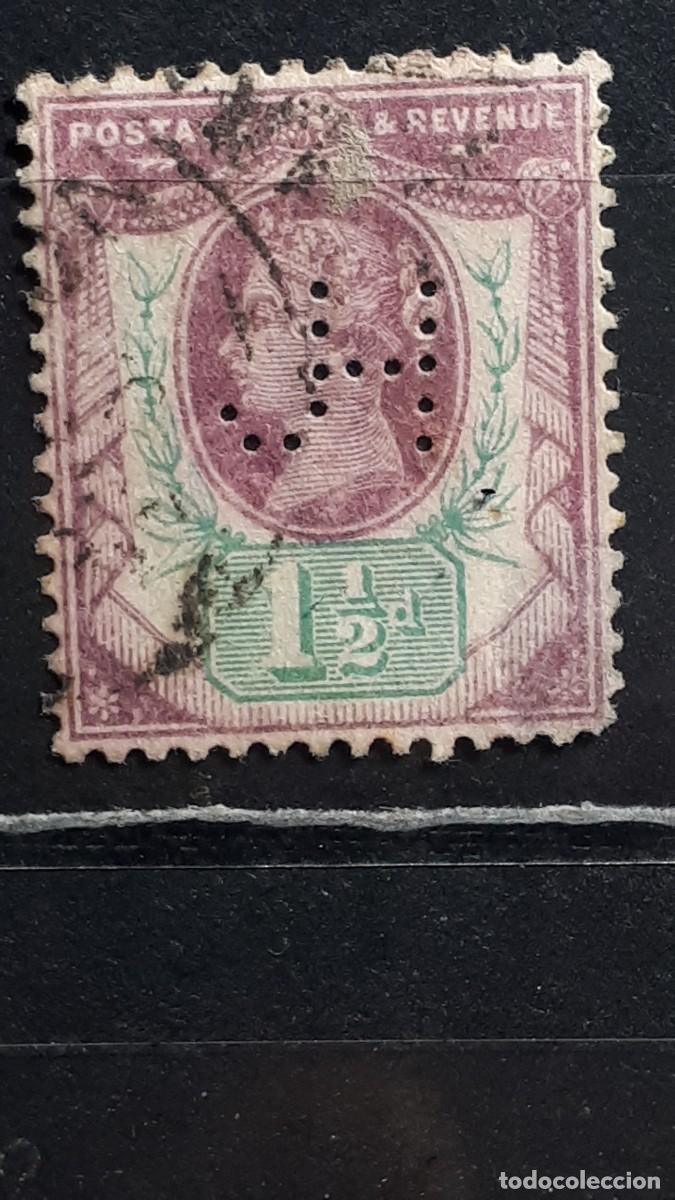 Sellos: GRAN BRETA&Ntilde;A. A&Ntilde;O 1887. &deg;. YVERT 93