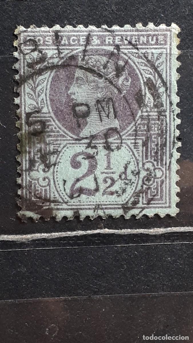 Stamps: GRAN BRETA&Ntilde;A. A&Ntilde;O 1887. &deg;. YVERT 95