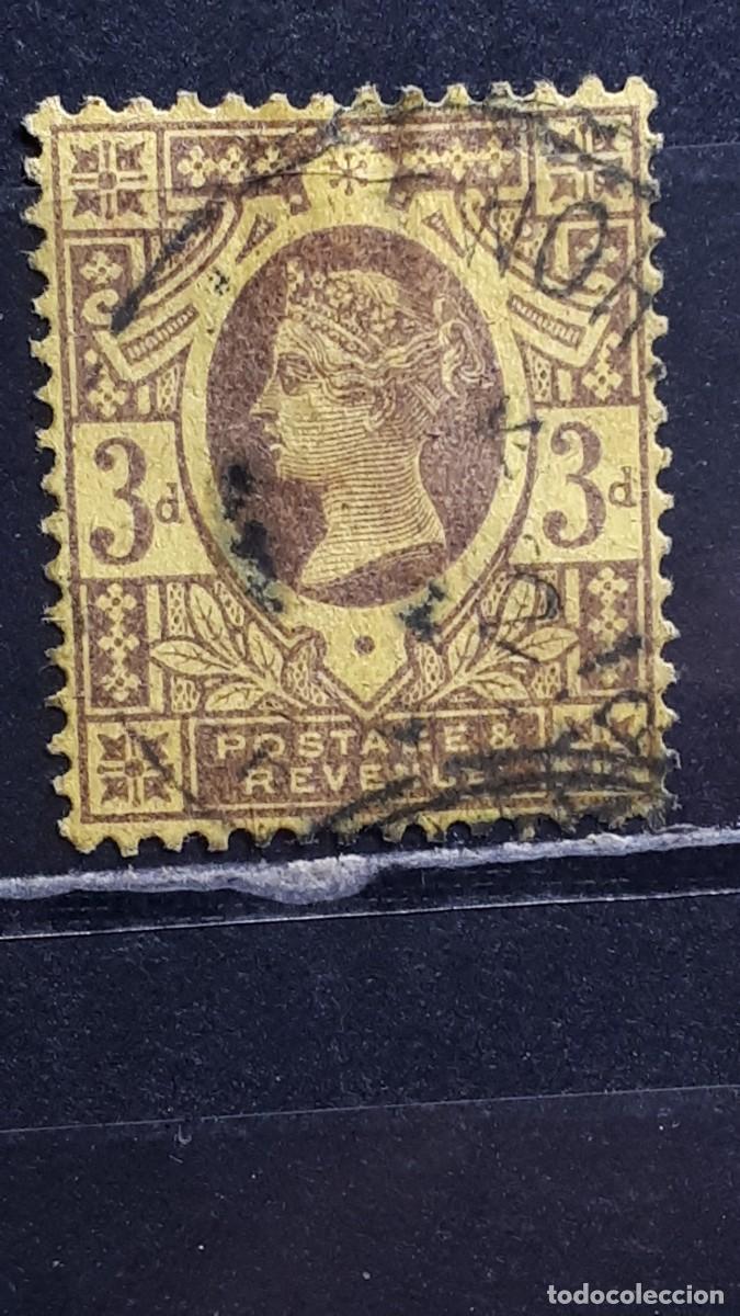 Stamps: GRAN BRETA&Ntilde;A. A&Ntilde;O 1887. &deg;. YVERT 96