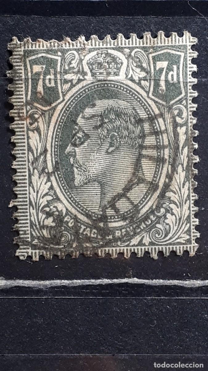 Stamps: GRAN BRETA&Ntilde;A. A&Ntilde;O 1909. &deg;. YVERT 123