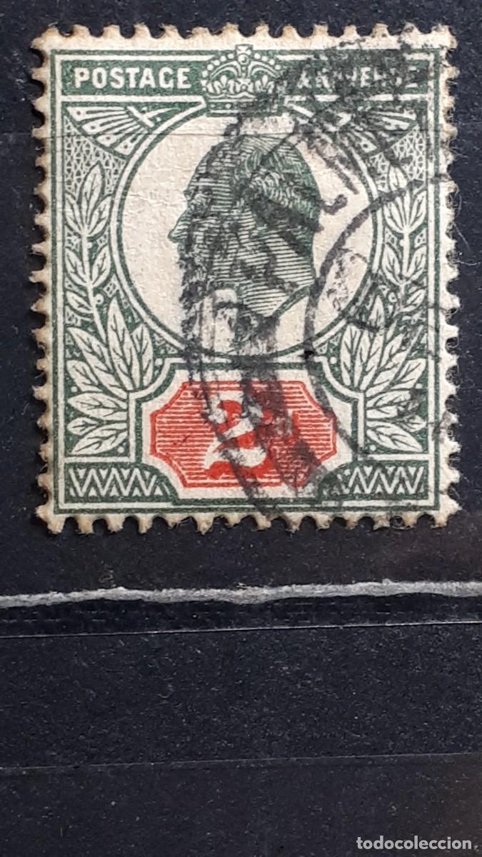 Sellos: GRAN BRETA&Ntilde;A. A&Ntilde;O 1902. &deg;. YVERT 109
