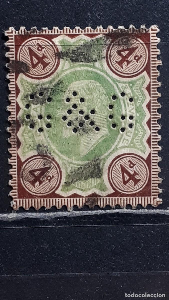 Sellos: GRAN BRETA&Ntilde;A. A&Ntilde;O 1902. &deg;. YVERT 112