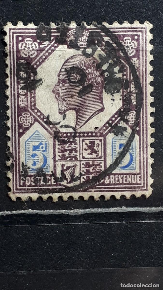 Sellos: GRAN BRETA&Ntilde;A. A&Ntilde;O 1902. &deg;. YVERT 113