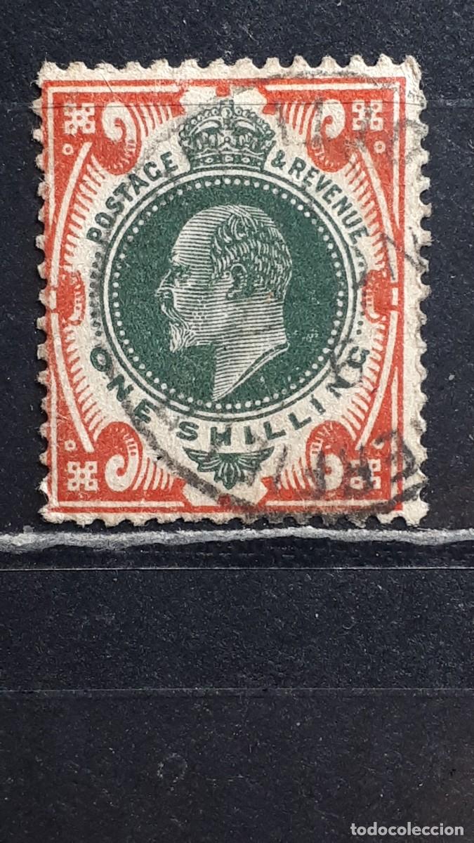 Stamps: GRAN BRETA&Ntilde;A. A&Ntilde;O 1902. &deg;. YVERT 117