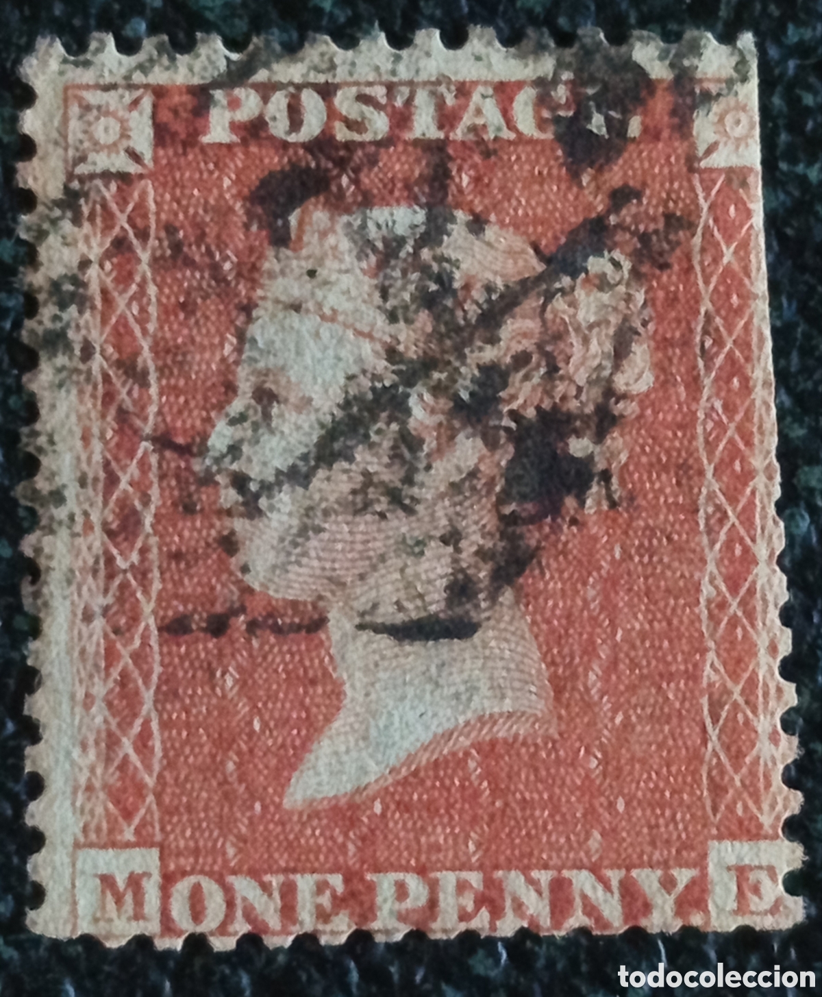 Sellos: Gran Breta&ntilde;a 1864 Reina Victoria 1 Penny Rojo Usado SG 43 Scott 33