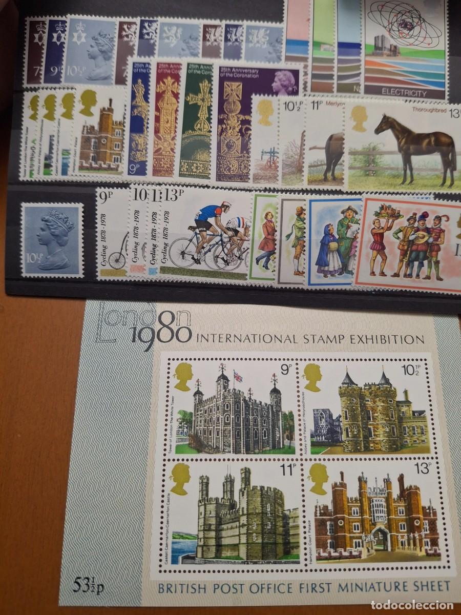 Stamps: HB1467 Sellos GRAN BRETA&Ntilde;A a&ntilde;o 1978** completo en NUEVO 38 valores con basica, Machin y hojita