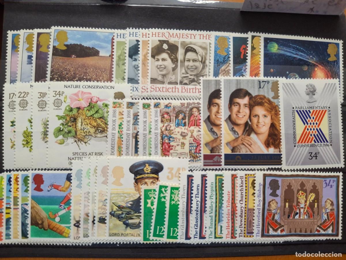 Timbres: HB1474 Sellos GRAN BRETA&Ntilde;A a&ntilde;o 1986** completo en NUEVO 42 valores con Machin sin basica