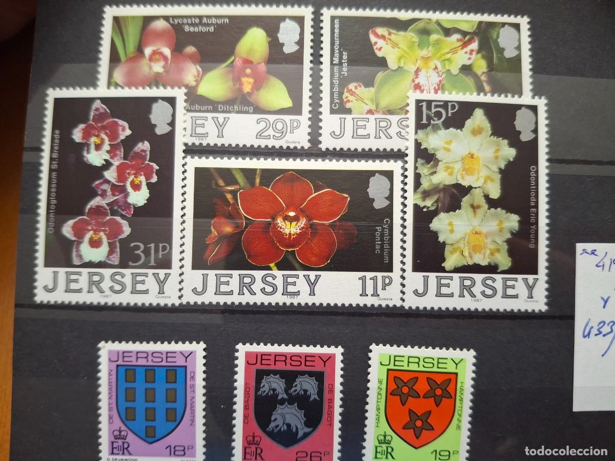 Selos: HB1609 Sellos JERSEY en NUEVO n&ordm; de catalogo 419/423** 433/435** IDEAL PARA TEMATICAS