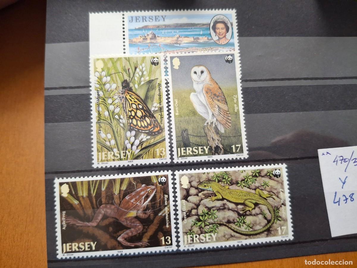 Francobolli: HB1611 Sellos JERSEY en NUEVO n&ordm; de catalogo 470/473** 478** IDEAL PARA TEMATICAS