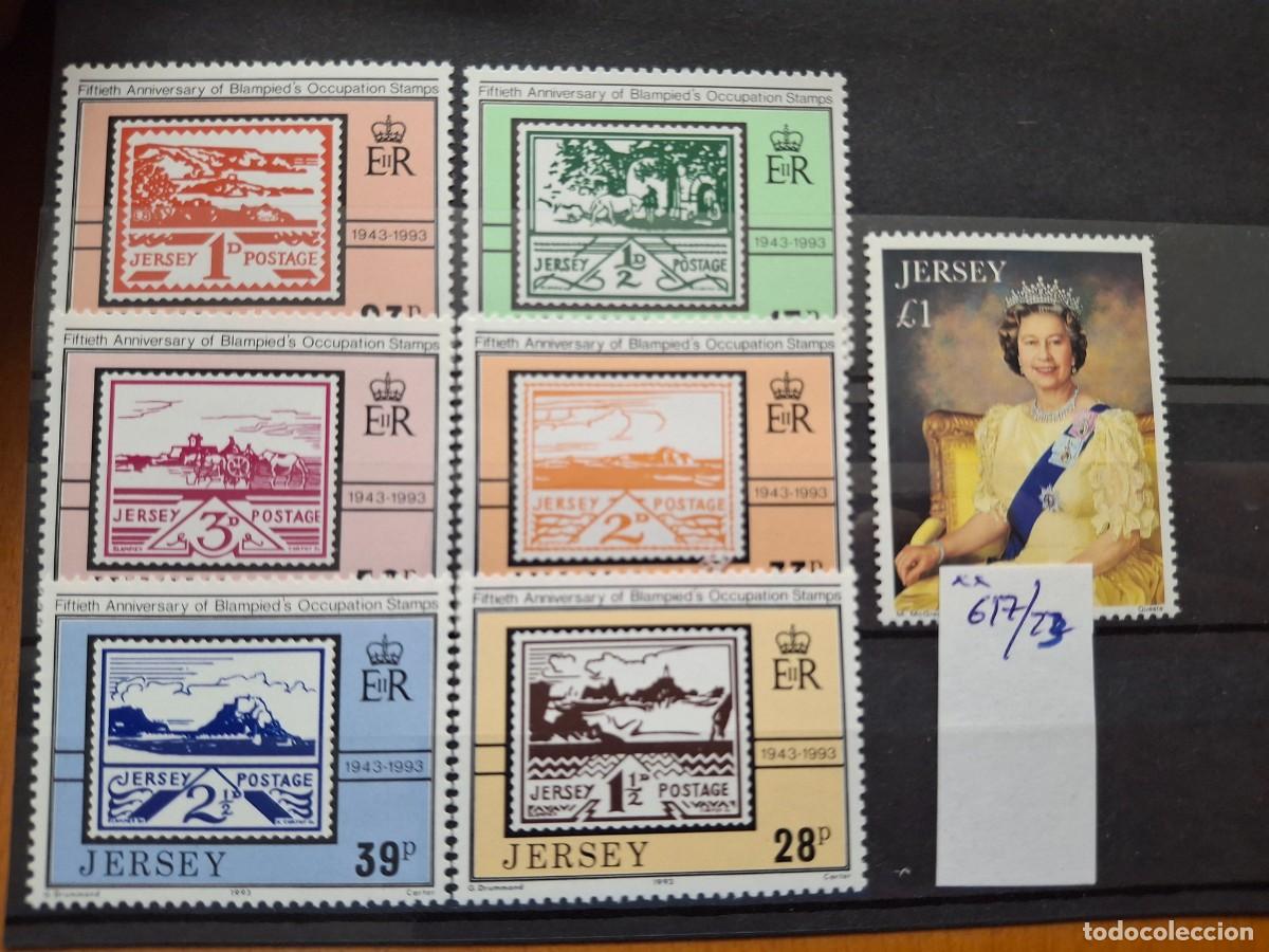 Sellos: HB1625 Sellos JERSEY en NUEVO n&ordm; de catalogo 617/623** IDEAL PARA TEMATICAS