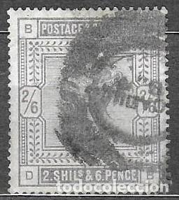 Stamps: Sello Gran Breta&ntilde;a Victoria - 2/6 Two Shillings & Six Pence - Yvert 86 - Usado